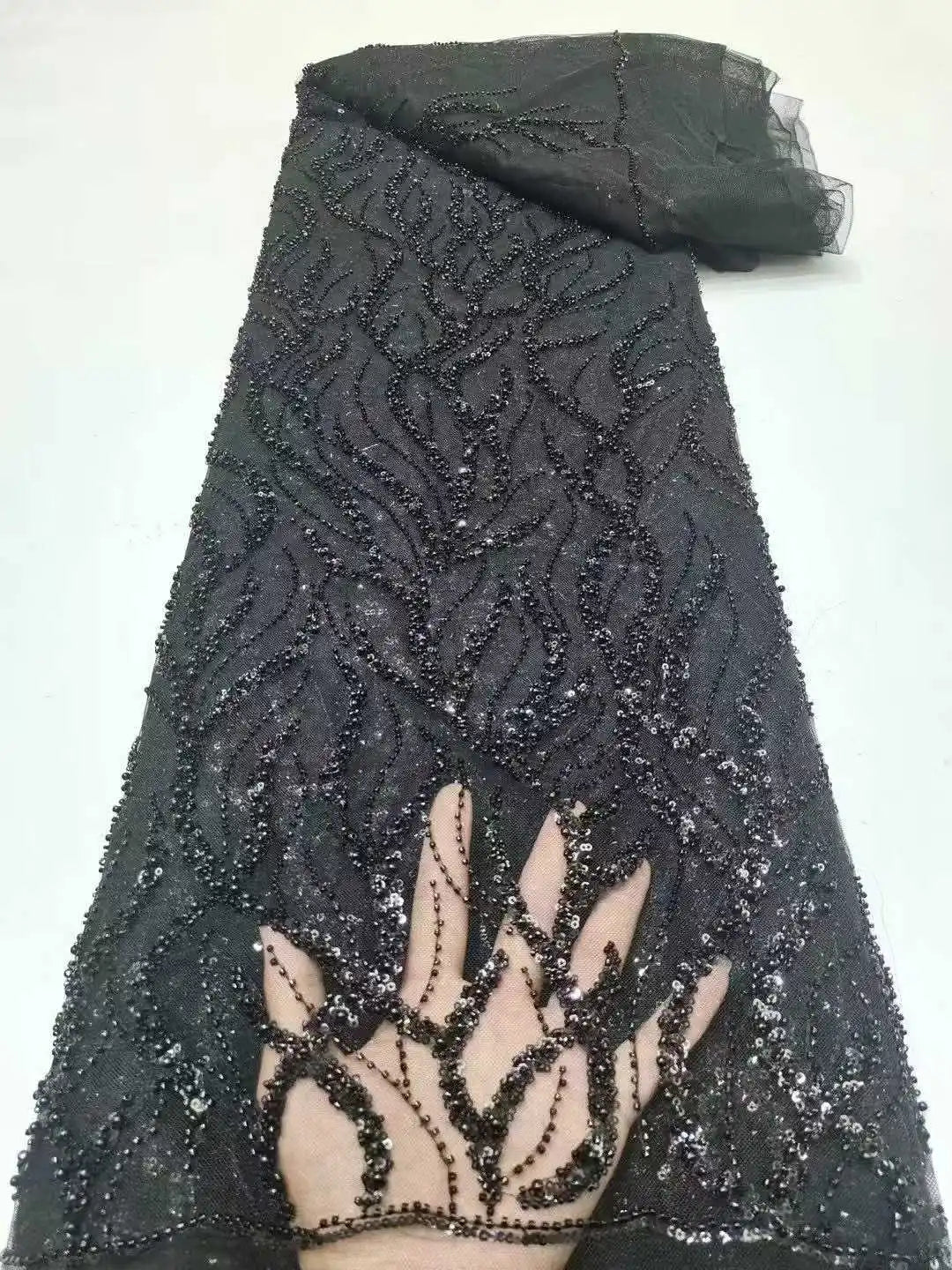 Contessa personnalisé noir brillant paillettes perlée robe de soirée femme sans bretelles dos nu Corset robe de bal sirène robe d'événement formel