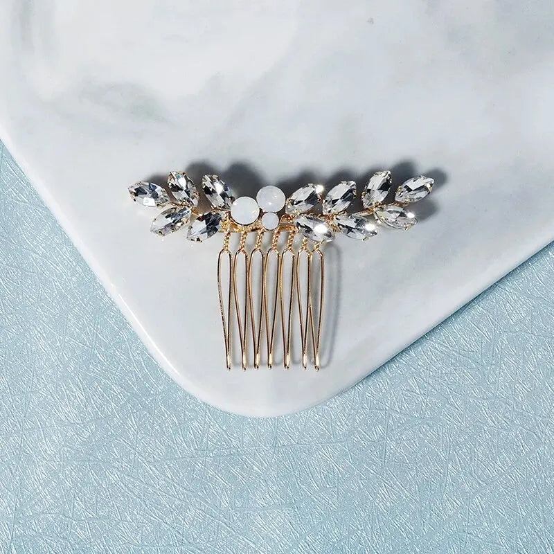 Cristal perle mariée cheveux peigne chapeaux strass perle mariée pince à cheveux bandeaux accessoires bijoux