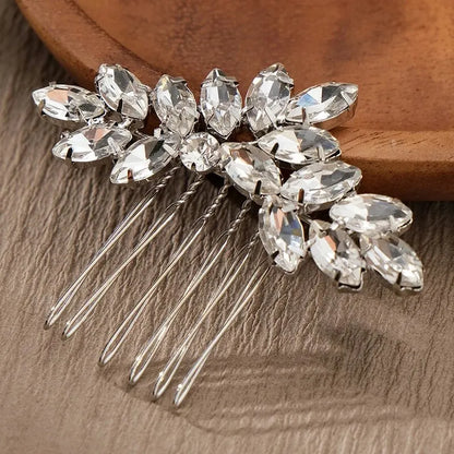 Cristal perle mariée cheveux peigne chapeaux strass perle mariée pince à cheveux bandeaux accessoires bijoux