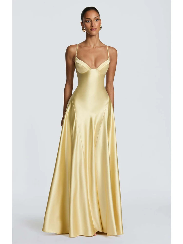 Robe de Soirée Émeraude — Sirène Satin, Une Épaule (Drapé)