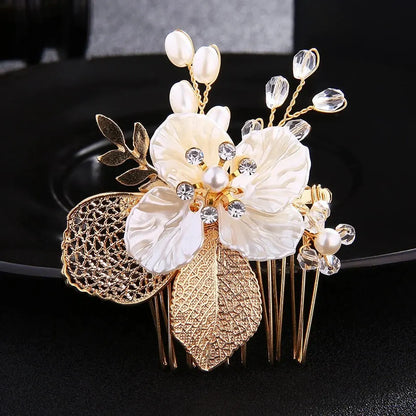 Cristal perle mariée cheveux peigne chapeaux strass perle mariée pince à cheveux bandeaux accessoires bijoux