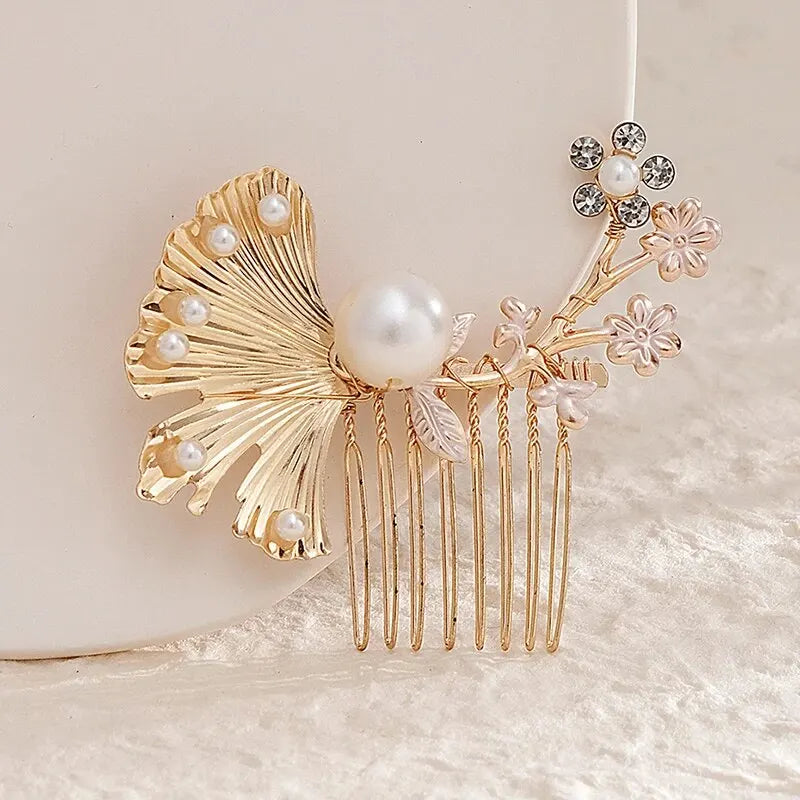 Cristal perle mariée cheveux peigne chapeaux strass perle mariée pince à cheveux bandeaux accessoires bijoux
