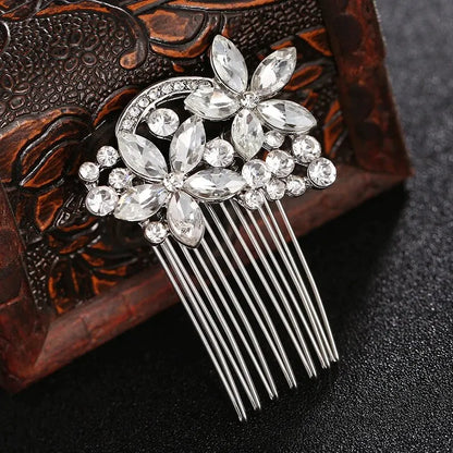 Cristal perle mariée cheveux peigne chapeaux strass perle mariée pince à cheveux bandeaux accessoires bijoux