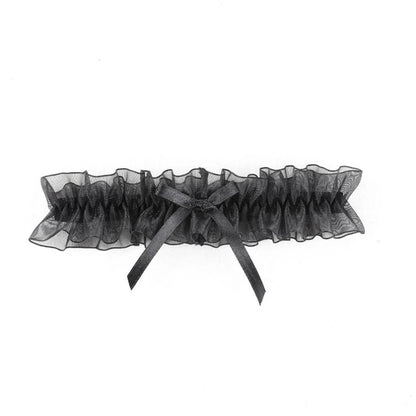 Porte-jarretelles en dentelle avec nœud papillon pour femme, lingerie sexy, boucle de jambe, jarretelles de mariage, patients cosplay, bas de mode, anneau de cuisse