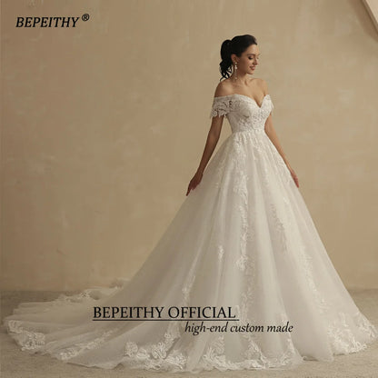 BEPEITHY personnalisé paillettes robes De mariée pour les femmes 2026 mariée romantique dentelle grande taille Boho Robe De mariée Robe De soirée
