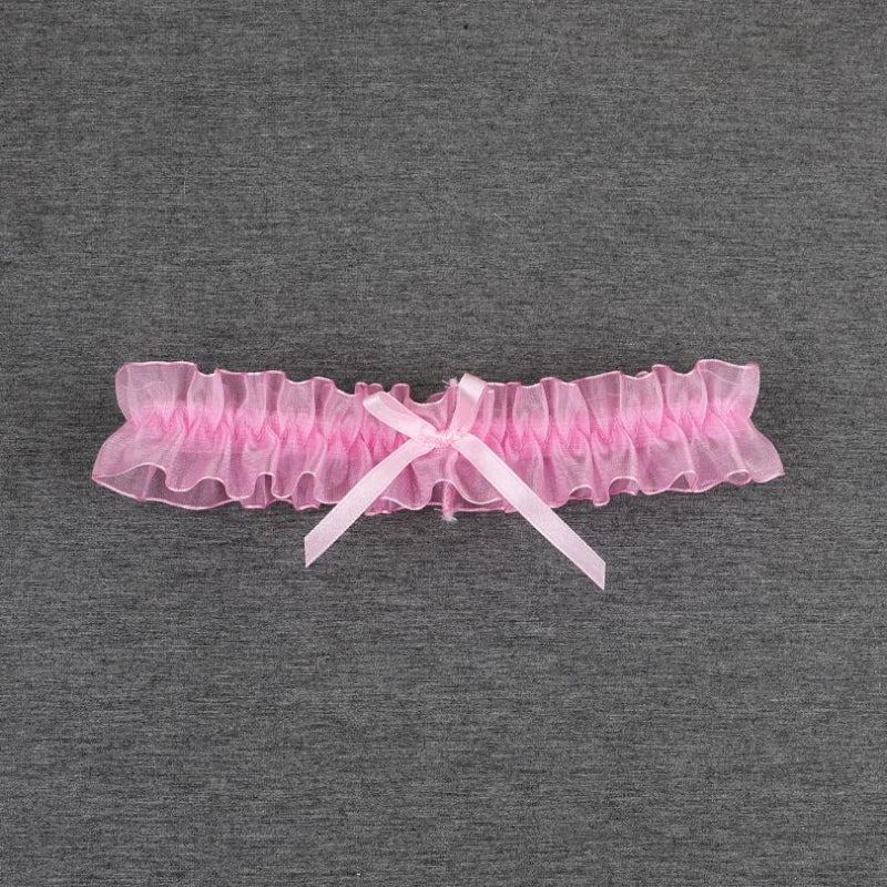 Porte-jarretelles en dentelle avec nœud papillon pour femme, lingerie sexy, boucle de jambe, jarretelles de mariage, patients cosplay, bas de mode, anneau de cuisse